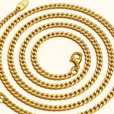 Bullion Gold Estelle Chain Link Gold Plated Necklace