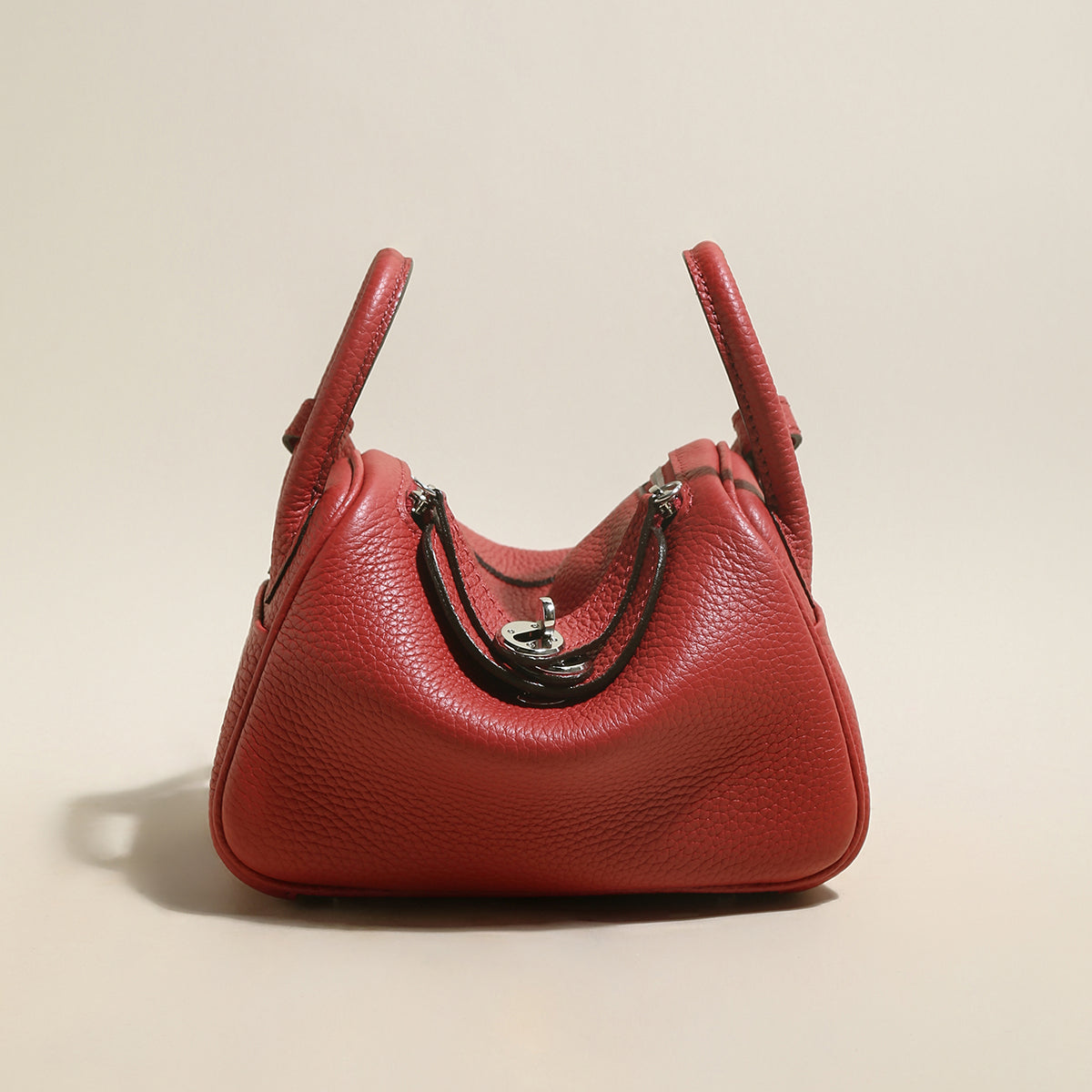 Solano Top-Grain TC Leather Shoulder Bag - Red