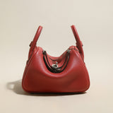 Solano Top-Grain TC Leather Shoulder Bag - Red
