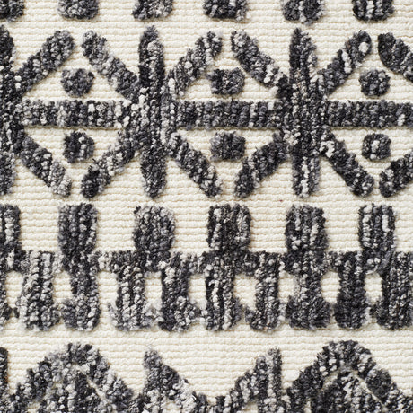 Levi 363 Ivory Black Rug