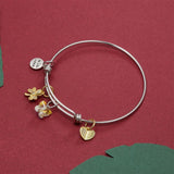 Krystal Couture Inspiring Adjustable Charm Bangle Embellished with SWAROVSKI Crystals