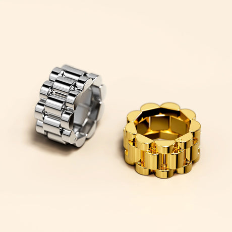 Bullion Gold Oyster Gold Layered Ring