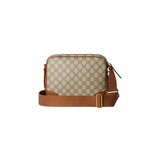 Gucci GG Monogram Shoulder Bag - Brown