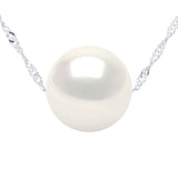 Necklace Freshwater Pearl White Sterling Silver 10-11mm