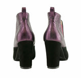 Bosccolo Womens Boots Elastic-Sides - Purple / Black