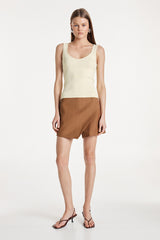 Madison The Label Val Knit Top - Lemon
