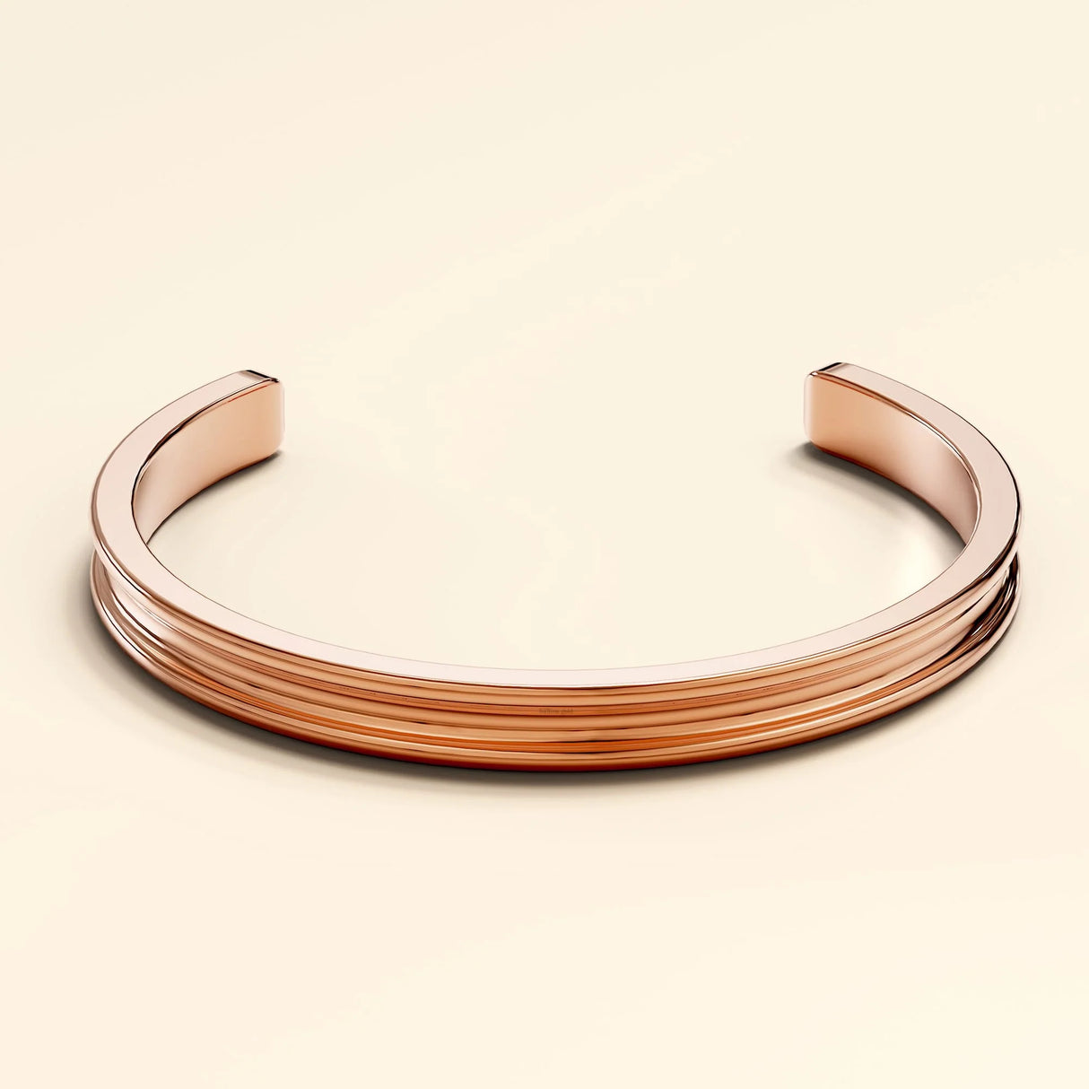 Bullion Gold Lisa Luxe Cuff Bangle Rose Gold