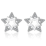 Bullion Gold Glowing Star Earrings