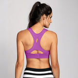 High Impact Lightly Padded Wireless Active Bra - Purple