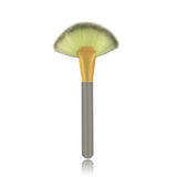 Flat Fan Brush Professional Fiber Makeup Brush Define Bronzer Illuminator - Champagne