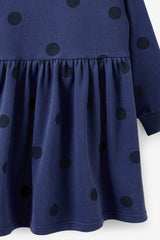 Cotton On Kids Girls Sammy Long Sleeve Dress - Deep Dive/Spot