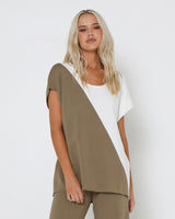 Lost In Lunar Women's Norah Knit Top - Khaki