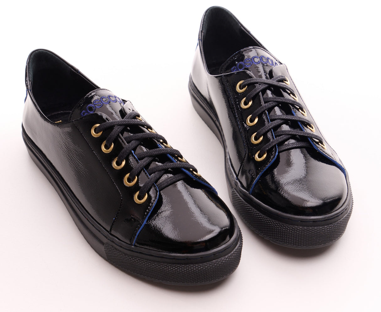 Bosccolo Womens Sneakers - Black+Blue
