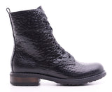 Bosccolo Womens Boots - Black Embossed