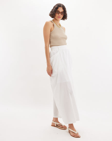Amelius Nora Pocket Maxi Skirt - White