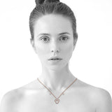 Boxed Rose Gold Mickey Bracelet and Necklace Set Embellished with SWAROVSKI® Crystals