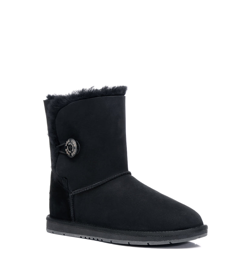 Australian Shepherd UGG Short button - Black