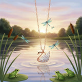 Krystal Couture Krystal Swan Necklace Embellished with Swarovski Crystals