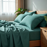 Royal Comfort Bamboo Cooling 2000TC Sheet Set-Aqua