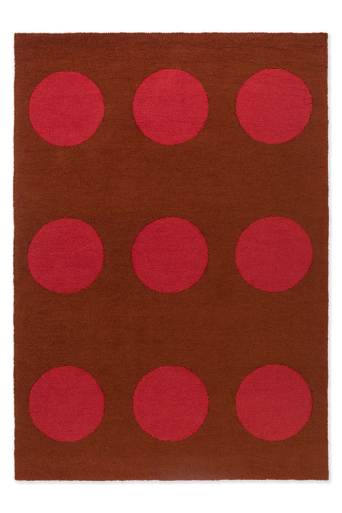 Brink & Campman Habitat Festival Dots Red 495800 Outdoor Rug