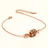 Bullion Gold Minimalist BVLOVED Champagne Crystal Charm Bracelet