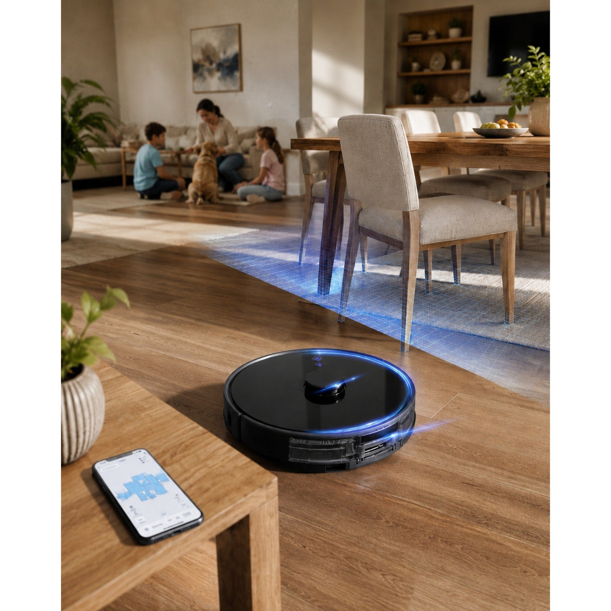 MyGenie Laser Sonic AI Robotic Vacuum and Mop