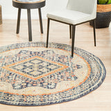 Legacy 863 Navy Round Rug