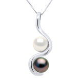 Pendant "You & Me" White Gold - Longueur 42 cm
