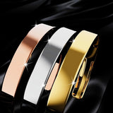 Bullion Gold Avenue Classic Cuff Bangle Gold - 8mm