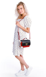 Bosccolo Crossbody - Black/Red/White