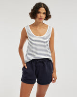 Amelius Abigail Rolled Hem Short - Navy