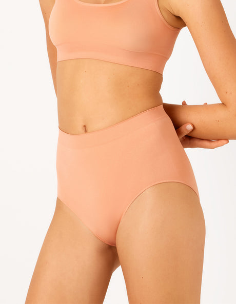 Ambra Bare Essentials Full Brief - Spiced Peach