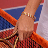 Bullion Gold Solid Golf Bangle 3mm Gold Layered