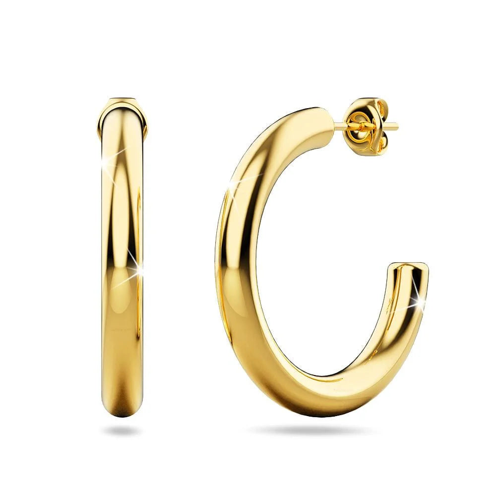 Bullion Gold Erica Gold Hoop Earrings