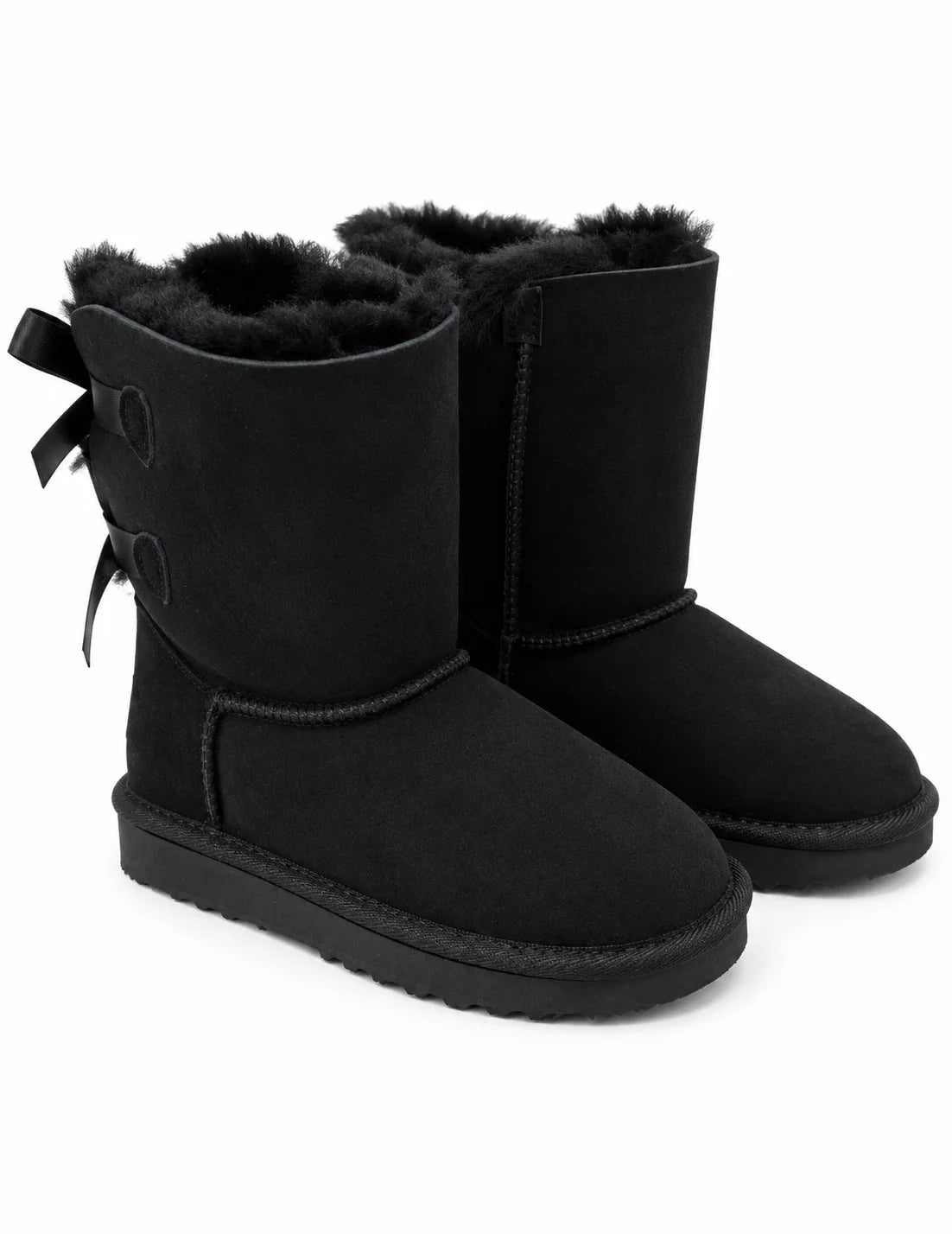 Australian Leather Ugg Classic Short Ribbon - Black - AU4