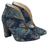 Bosccolo Womens Boots - Navy Blue/Gold/Blue