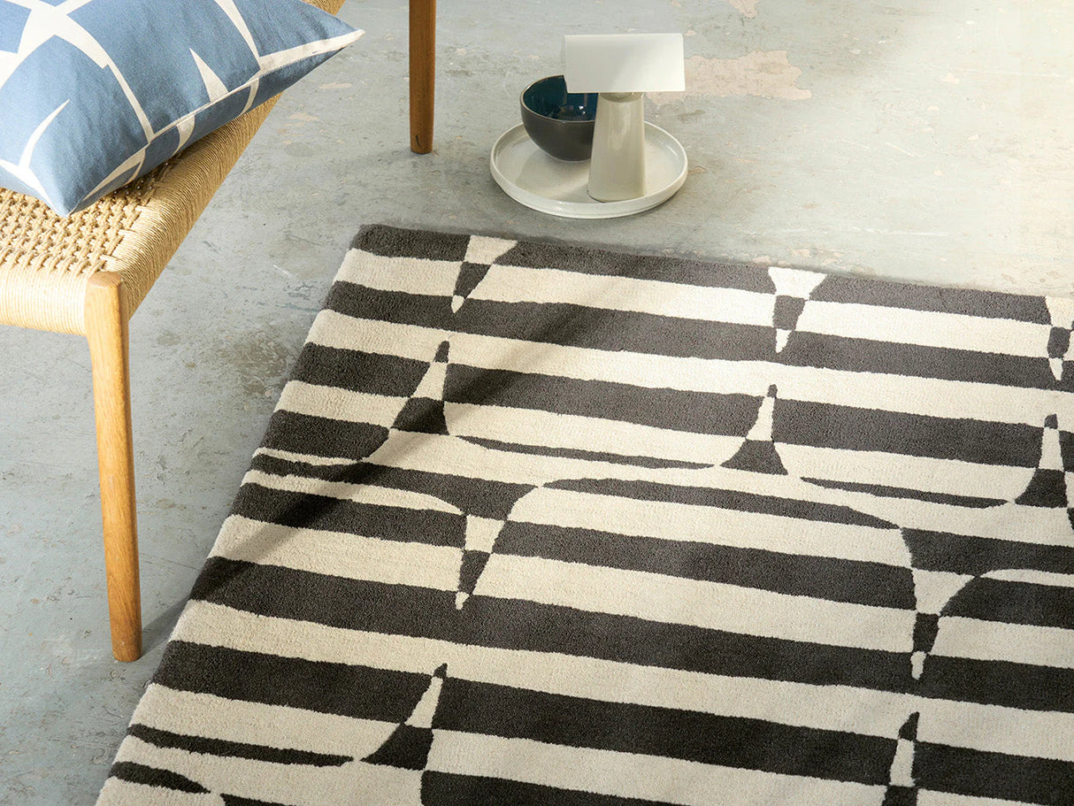Scion Lohko Stripe-charcoal 123105 Rug