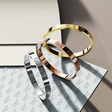 Bullion Gold Carmello Stainless Steel Bangle in Gold - 64mm