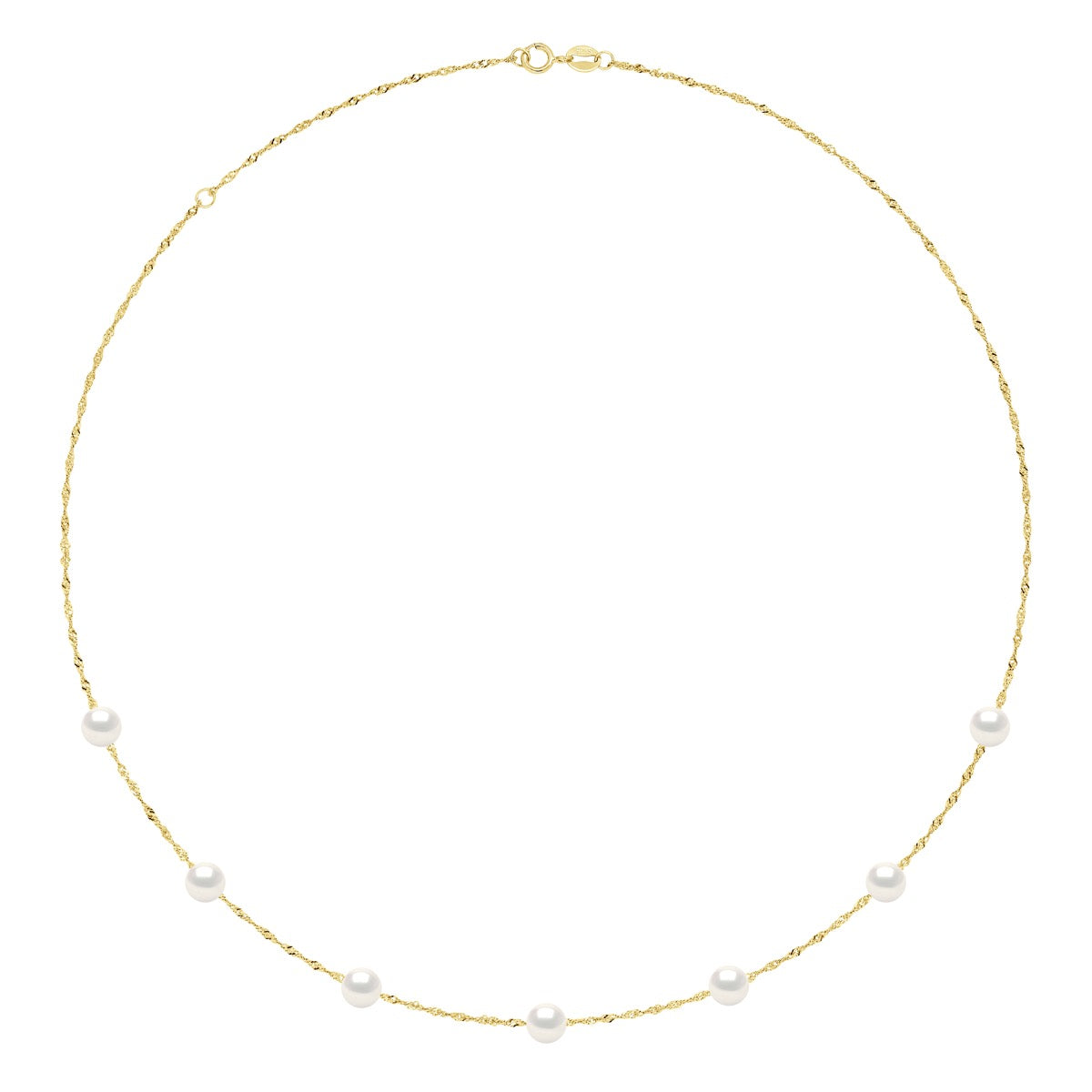 Necklace "Pearls" - Natural Pearl White - Length 42 cm