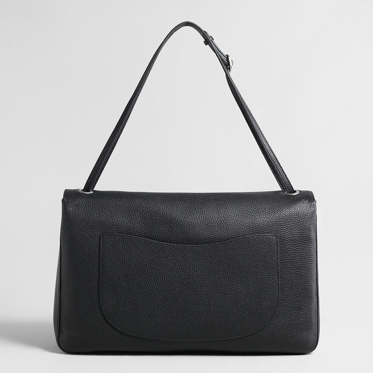 Vintage Turn-Lock Flap Bag – Pebbled Leather Shoulder & Underarm Bag