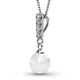 Krystal Couture Lustrous Pendant Necklace Embellished with Swarovski Crystals
