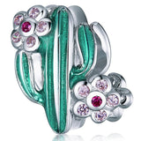 Solid 925 Sterling Silver Baby Cactus Pandora Inspired Charm