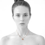 Bullion Gold Lucky Elephant Necklace in Rose Gold Layered Stainless Steel