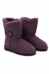 Australian Leather Ugg 1Button Leather - Purple - AU4