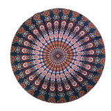 TODO Luxury Edition Chiffon Digital Print Beach Throw Yoga - Navy