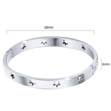 Bullion Gold Bellatrix Star White Gold Layered Bangle