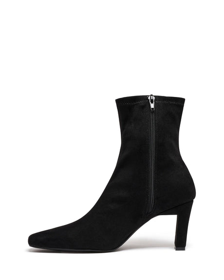 Therapy Bette Black Stretch Faux Suede
