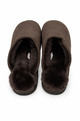 Australian Leather Ugg Scuffs Slipper - Chocolate - AU7-8