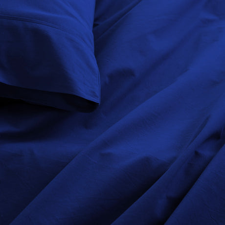 Royal Comfort Vintage Washed 100 % Cotton Sheet Set- Royal Blue