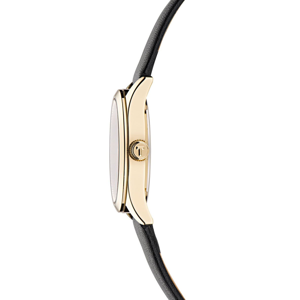 Ted Baker Womens Coolly Gold-Tone Black Leather Watch